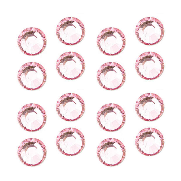 Glaskristallsteinchen Rund 1.5mm - Pink 1440 Stk.