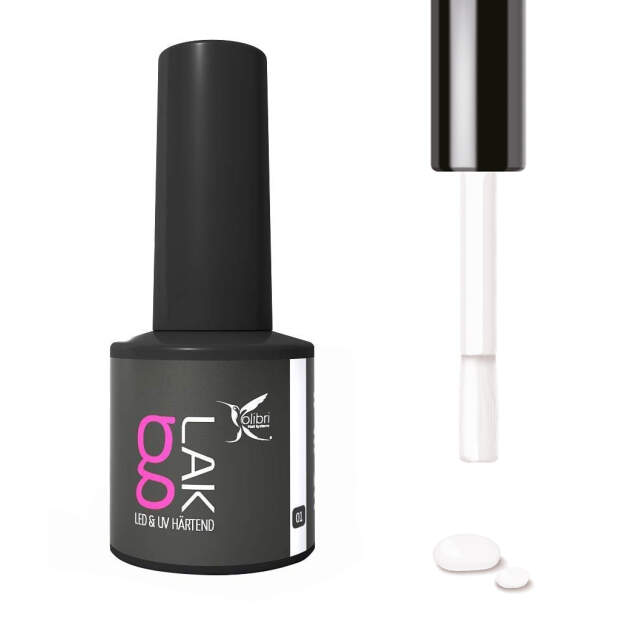 Kolibri gLAK #01 creme weiß deckend - 7ml