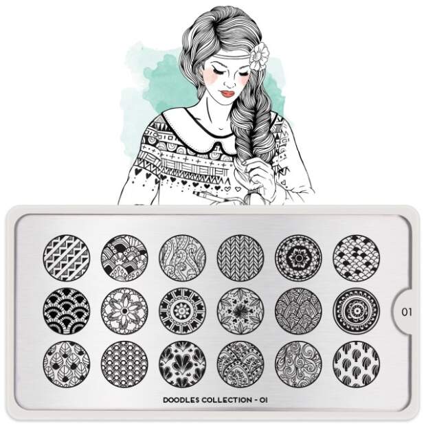 MoYou London Schablone - Doodles 01 - 86
