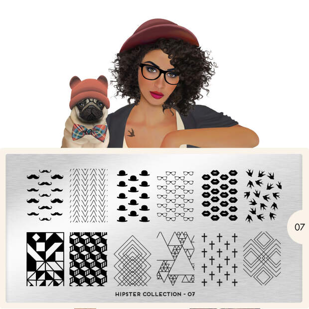 MoYou London Schablone - Hipster 07 - 84